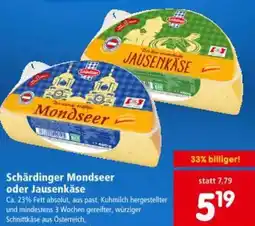 Interspar Schärdinger Mondseer oder Jausenkäse Angebot