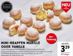 Interspar Mini-krapfen marille oder vanille Angebot