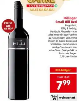 Interspar Hillinger Small Hill Red Angebot