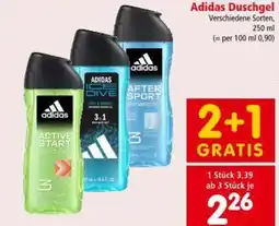 Interspar Adidas Duschgel Angebot