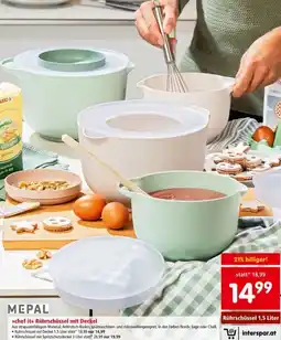 Interspar chef it Rührschüssel mit Deckel Angebot