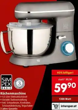 Interspar Küchenmaschine Angebot