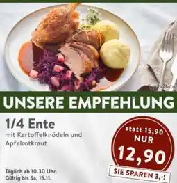 Interspar 1/4 Ente Angebot
