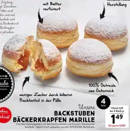 Interspar Backstuben bäckerkrapfen marille Angebot