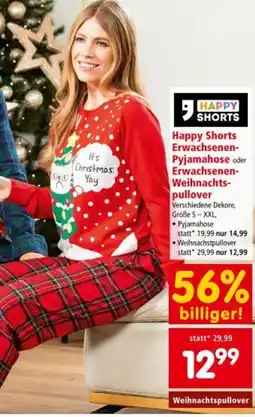 Interspar Happy Shorts Erwachsenen- Pyjamahose oder Erwachsenen- Weihnachts-pullover Angebot