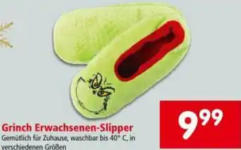 Interspar Grinch Erwachsenen-Slipper Angebot