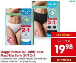 Interspar Sloggi Damen Tai-, Midi- oder Maxi-Slip Serie 24/7 2+1 Angebot