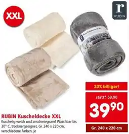 Interspar RUBIN Kuscheldecke XXL Angebot