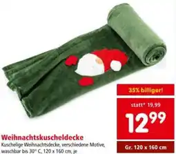 Interspar Weihnachtskuscheldecke Angebot