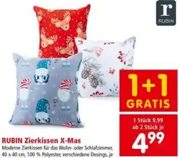 Interspar RUBIN Zierkissen X-Mas Angebot
