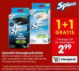 Interspar Splendid Einweghandschuhe Angebot