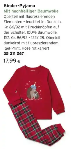 Tchibo Eduscho Kinder-Pyjama Angebot