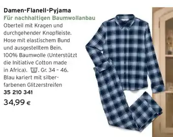 Tchibo Eduscho Damen-Flanell-Pyjama Angebot