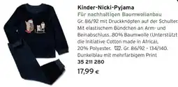 Tchibo Eduscho Kinder-Nicki-Pyjama Angebot