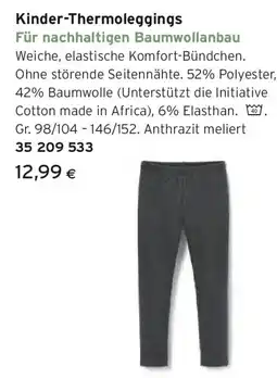 Tchibo Eduscho Kinder-Thermoleggings Angebot