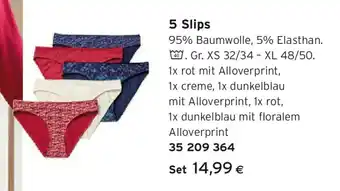 Tchibo Eduscho 5 Slips Angebot