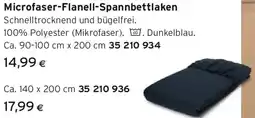 Tchibo Eduscho Microfaser-Flanell-Spannbettlaken Angebot