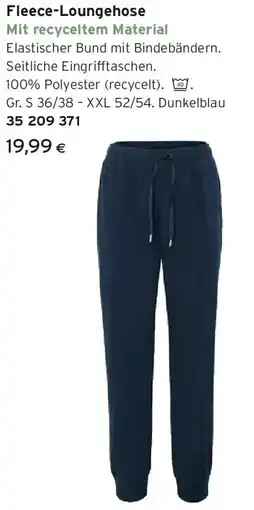 Tchibo Eduscho Fleece-Loungehose Angebot