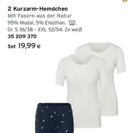 Tchibo Eduscho 2 Kurzarm-Hemdchen Angebot