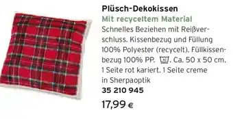 Tchibo Eduscho Plüsch-Dekokissen Angebot