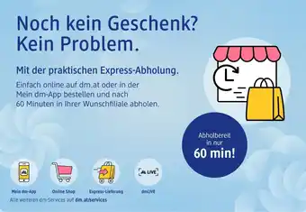 dm dm.at/services Angebot
