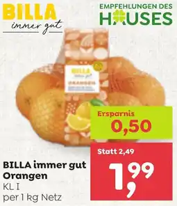 ADEG BILLA immer gut Orangen Angebot