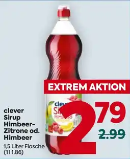Billa Clever sirup himbeer zitrone od. himbeer Angebot