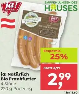 ADEG ja! Natürlich Bio Frankfurter Angebot