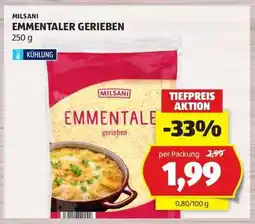 Hofer Emmentaler gerieben Angebot