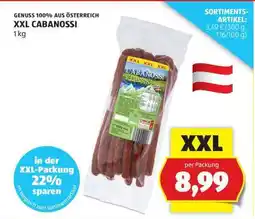 Hofer XXL CABANOSSI Angebot