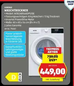 Hofer Gorenje Waschtrockner Angebot