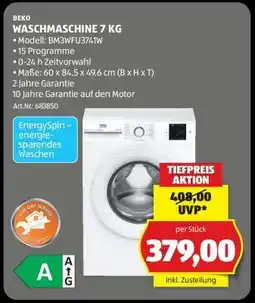 Hofer Beko Waschmaschine 7 kg Angebot