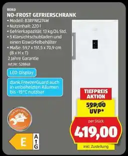 Hofer NO-FROST GEFRIERSCHRANK Angebot