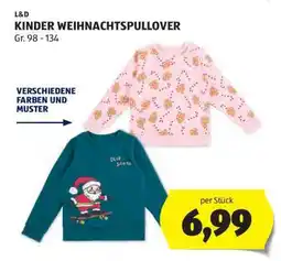 Hofer L&D KINDER WEIHNACHTSPULLOVER Angebot