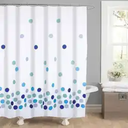 Hellweg Valblue Duschvorhang Dots Textil Angebot