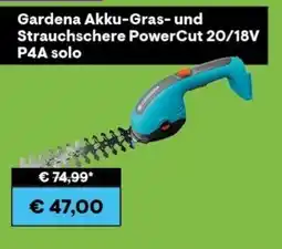 0815 Gardena akku-gras-strauchschere powercut 20/18v p4a solo Angebot