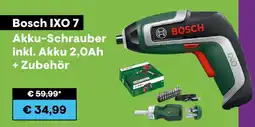 0815 Bosch ixo 7 akku-schrauber inkl. akku 2,0ah + zubehör Angebot
