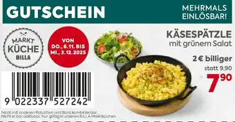Billa Käsespätzle Angebot