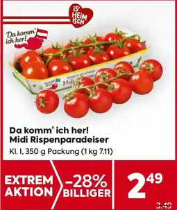 Billa Da komm' ich her! midi rispenparadeiser Angebot
