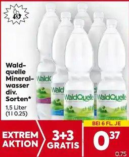 Billa Wald quelle Mineral wasser Angebot