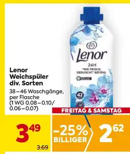 Billa Lenor weichspüler Angebot