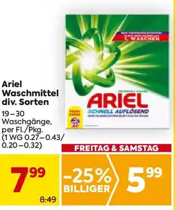 Billa Ariel waschmittel Angebot