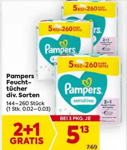 Billa Pampers Feucht- tücher Angebot