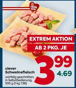 Billa Clever schweinefleisch Angebot