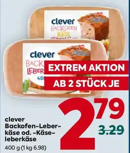 Billa Clever backofen-leber- käse od. käse-leberkäse Angebot