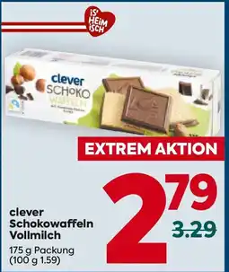 Billa Clever schokowaffeln vollmilch Angebot