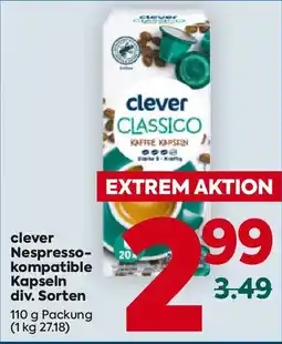 Billa Clever nespresso kompatible kapseln Angebot
