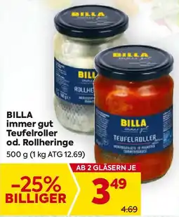 Billa Billa immer gut teufelroller od. rollheringe Angebot