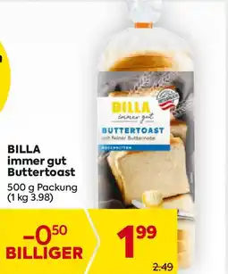 Billa Billa immer gut buttertoast Angebot