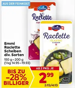 Billa Emmi Raclette Scheiben Angebot